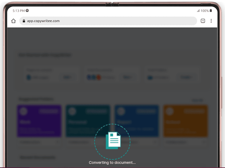 Converting process visualization