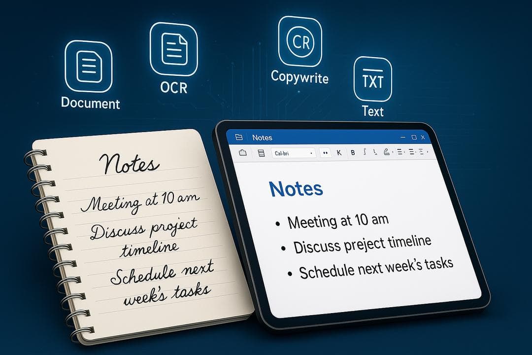 Effortlessly convert handwritten data into Excel spreadsheets